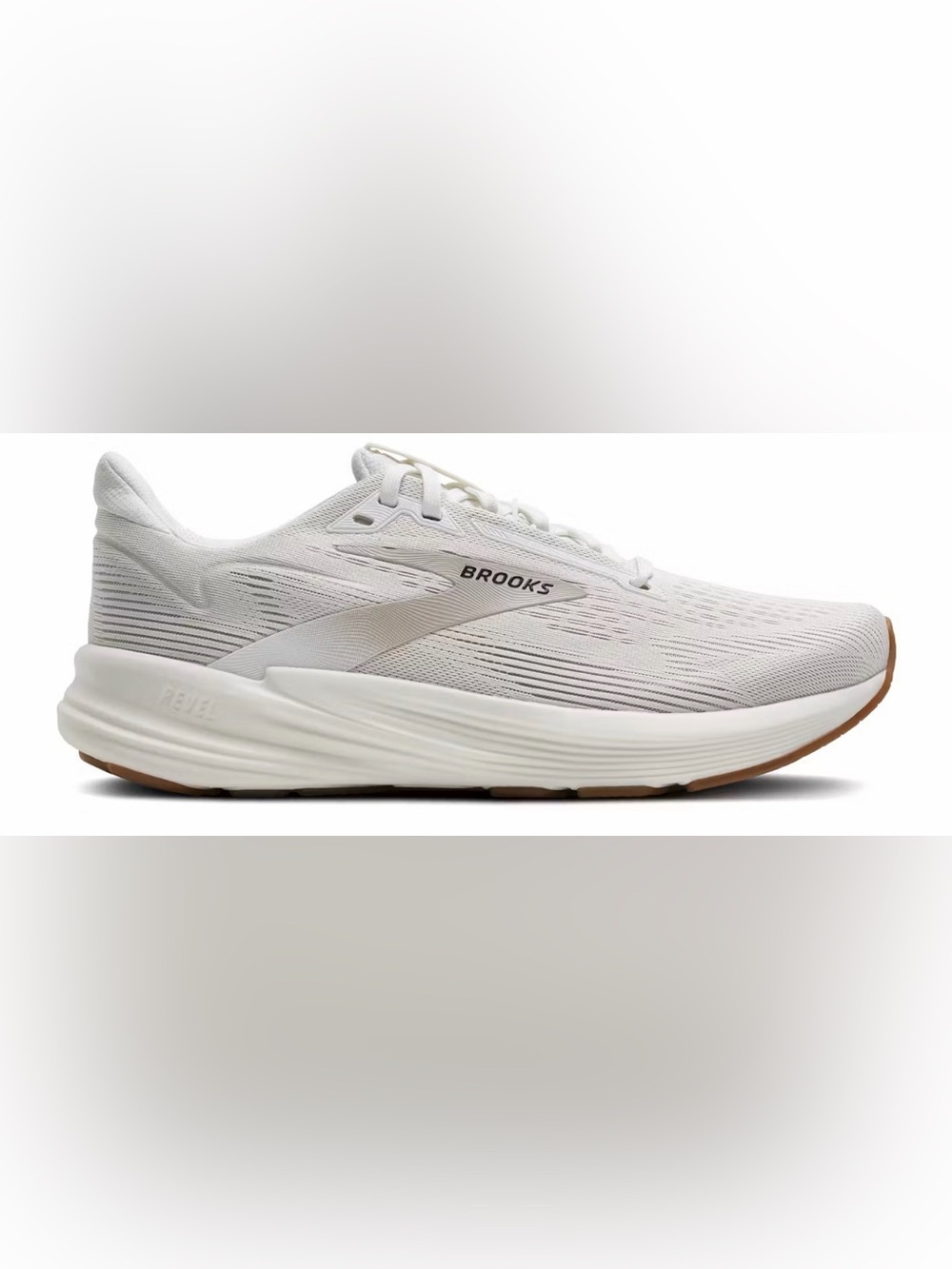 Brooks Revel VIII Women’s White/Grey DNA Loft Running Shoes(9.5D)
